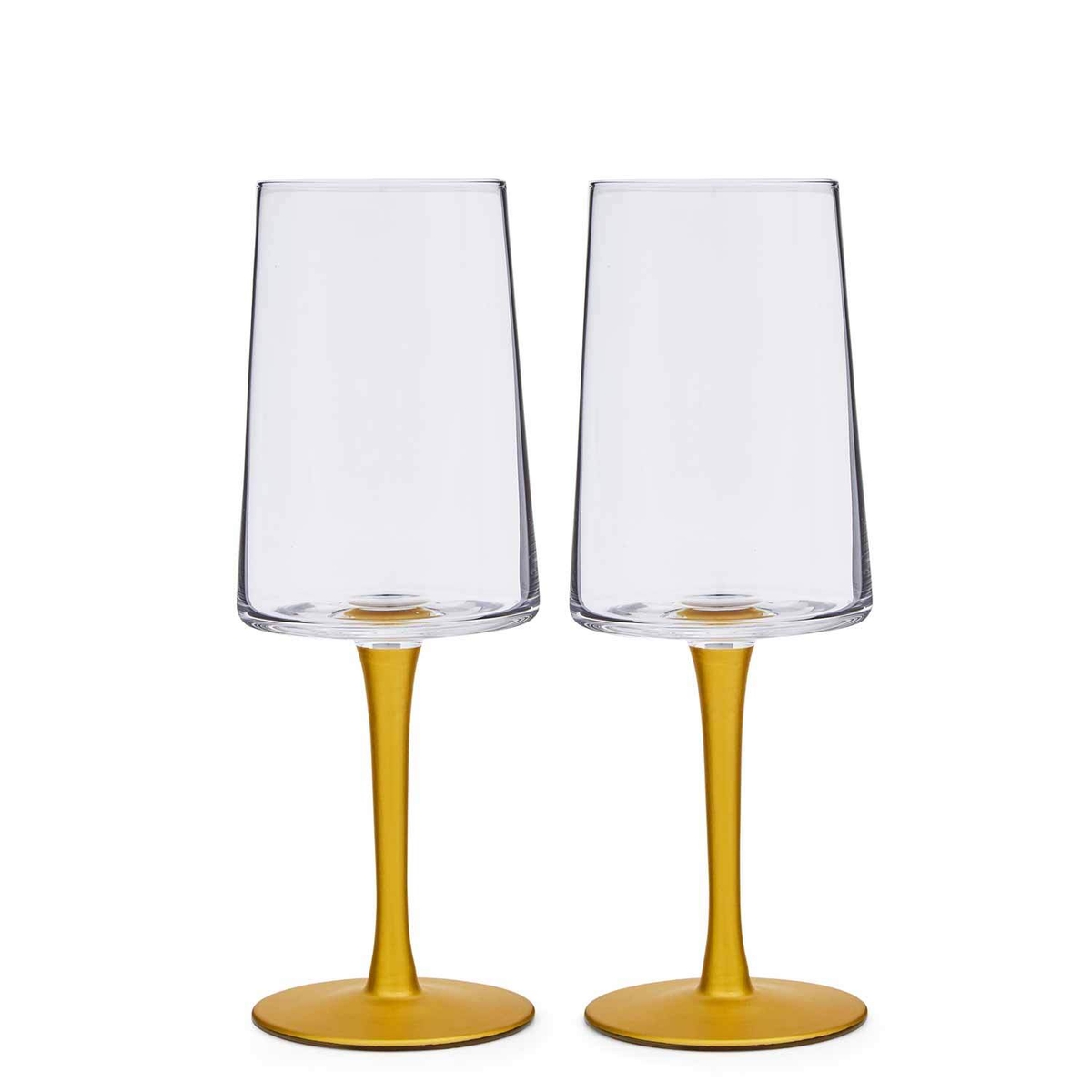 Creatures of Curiosity Gold Stem Wine Glasses image number null